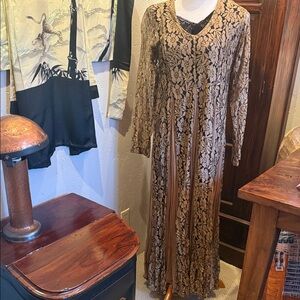 Vintage Elegant Lace Long Dress